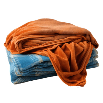 AI generated Blanket png isolated on transparent background