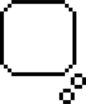 8bit retro game pixel speech bubble balloon icon sticker memo keyword planner text box banner, flat png transparent element design