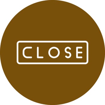 Close Vector Icon
