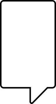 Black and white speech bubble balloon, icon sticker memo keyword planner text box banner, flat png transparent element design