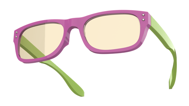 Sport glasses isolated on background. 3d rendering - illustration png