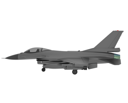 Fighter jet isolated on background. 3d rendering - illustration png