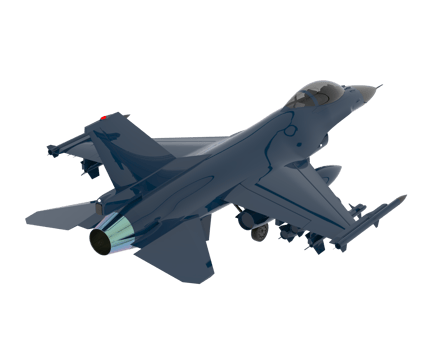 Fighter jet isolated on background. 3d rendering - illustration png