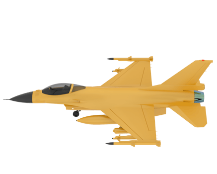 Fighter jet isolated on background. 3d rendering - illustration png
