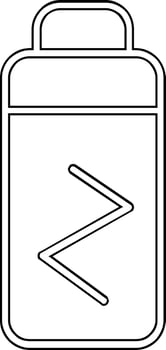 Battery free Vector Icon
