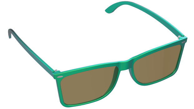 Sun glasses isolated on background. 3d rendering - illustration png