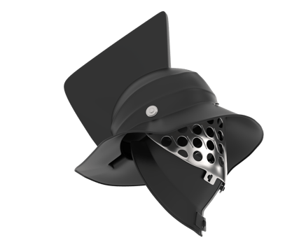 Medieval helmet isolated on background. 3d rendering - illustration png