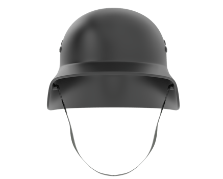 War helmet isolated on background. 3d rendering - illustration png