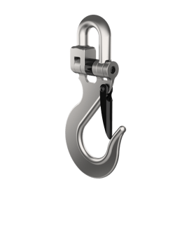 Crane hook isolated on background. 3d rendering - illustration png