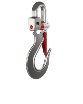 Crane hook isolated on background. 3d rendering - illustration png