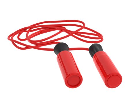Jump rope isolated on background. 3d rendering - illustration png