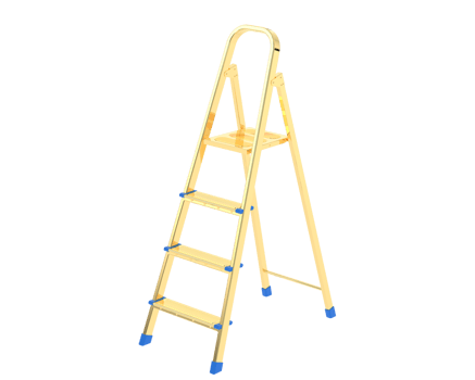 Personal ladder isolated on background. 3d rendering - illustration png