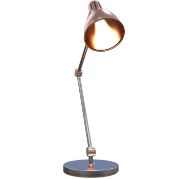Modern desk lamp isolated on background. 3d rendering - illustration png