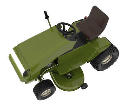Grass cutter isolated on background. 3d rendering - illustration png