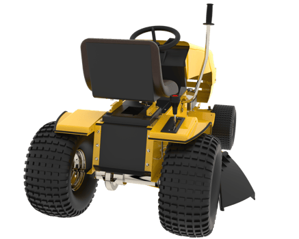 Grass cutter isolated on background. 3d rendering - illustration png