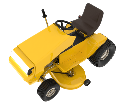 Grass cutter isolated on background. 3d rendering - illustration png