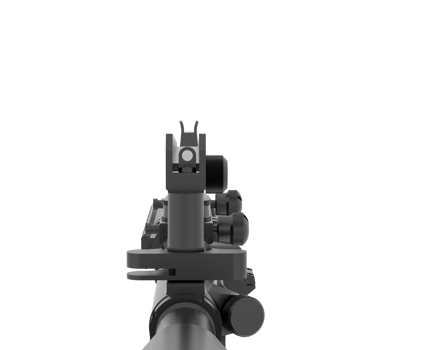 Machine-gun isolated on background. 3d rendering - illustration png