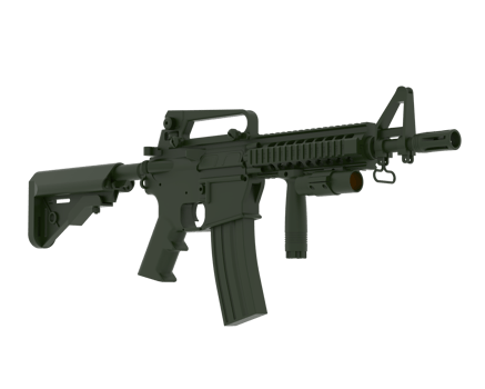 Machine-gun isolated on background. 3d rendering - illustration png