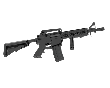 Machine-gun isolated on background. 3d rendering - illustration png