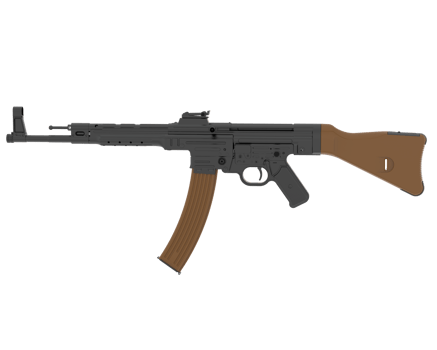Machine-gun isolated on background. 3d rendering - illustration png