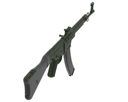 Machine-gun isolated on background. 3d rendering - illustration png