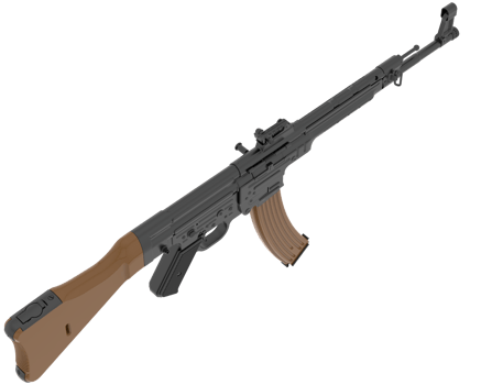 Machine-gun isolated on background. 3d rendering - illustration png