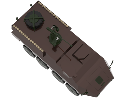 War vehicle isolated on background. 3d rendering - illustration png