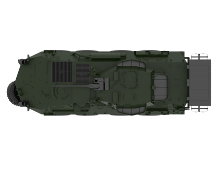 War vehicle isolated on background. 3d rendering - illustration png