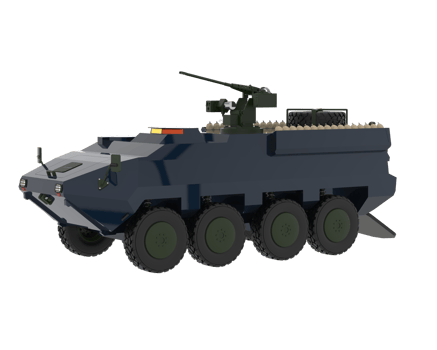 War vehicle isolated on background. 3d rendering - illustration png