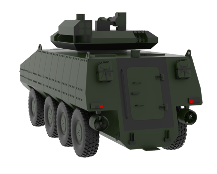 War vehicle isolated on background. 3d rendering - illustration png