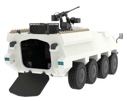 War vehicle isolated on background. 3d rendering - illustration png