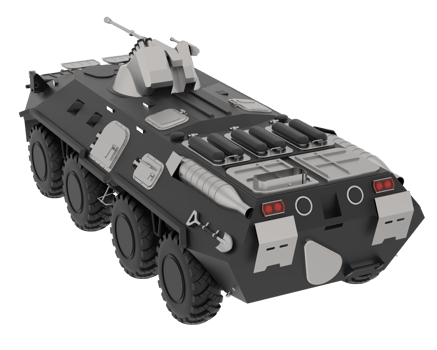 War vehicle isolated on background. 3d rendering - illustration png