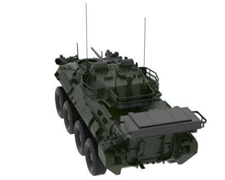 War vehicle isolated on background. 3d rendering - illustration png
