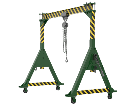 Mobile winch isolated on background. 3d rendering - illustration png