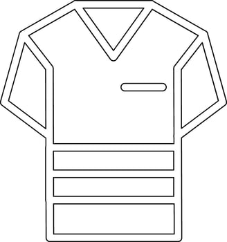 V Neck Shirt Vector Icon