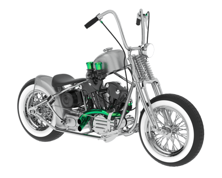 Motorcycle isolated on background. 3d rendering - illustration png