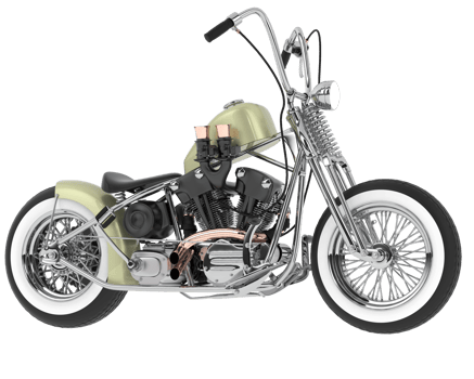 Motorcycle isolated on background. 3d rendering - illustration png