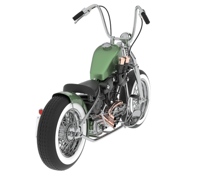 Motorcycle isolated on background. 3d rendering - illustration png