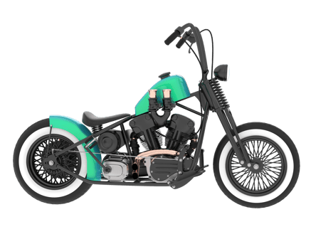 Motorcycle isolated on background. 3d rendering - illustration png