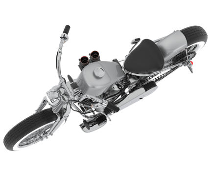 Motorcycle isolated on background. 3d rendering - illustration png