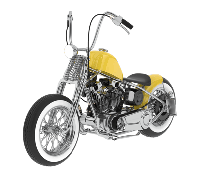 Motorcycle isolated on background. 3d rendering - illustration png