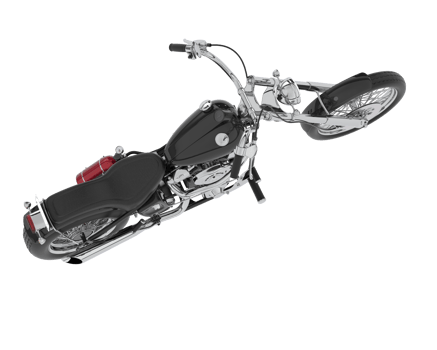 Motorcycle isolated on background. 3d rendering - illustration png