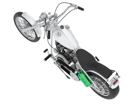 Motorcycle isolated on background. 3d rendering - illustration png