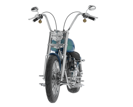 Motorcycle isolated on background. 3d rendering - illustration png