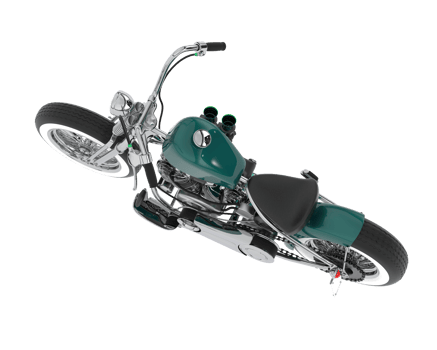 Motorcycle isolated on background. 3d rendering - illustration png