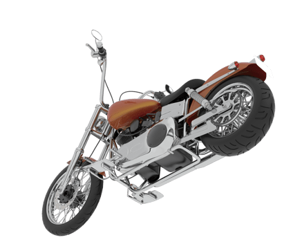 Motorcycle isolated on background. 3d rendering - illustration png