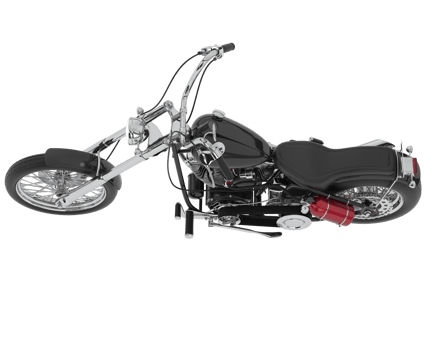 Motorcycle isolated on background. 3d rendering - illustration png