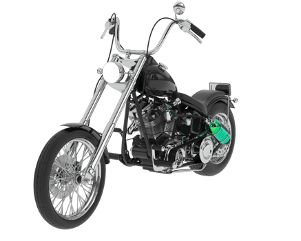Motorcycle isolated on background. 3d rendering - illustration png