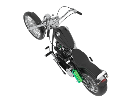 Motorcycle isolated on background. 3d rendering - illustration png