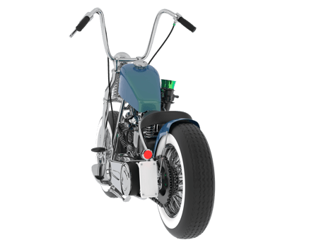 Motorcycle isolated on background. 3d rendering - illustration png